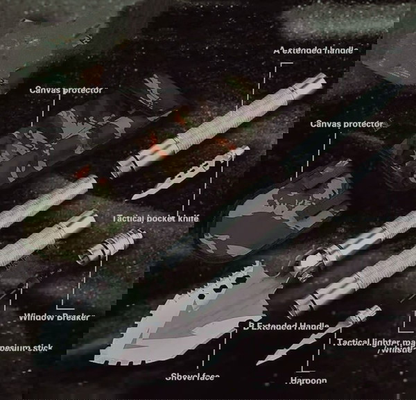''Armored Spade'' Πολυλειτουργικό φτυάρι επιβίωσης για κάθε εξωτερική δραστηριότητα