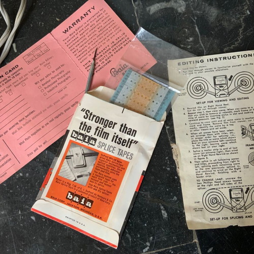 Baia Reviewer 8mm Movie Editor like new, complete set with box and instructions