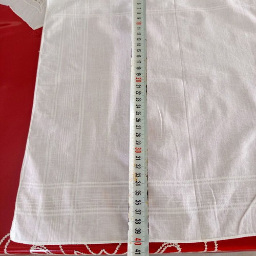 Set of 4 vintage men's cotton handkerchiefs used, assorted designs