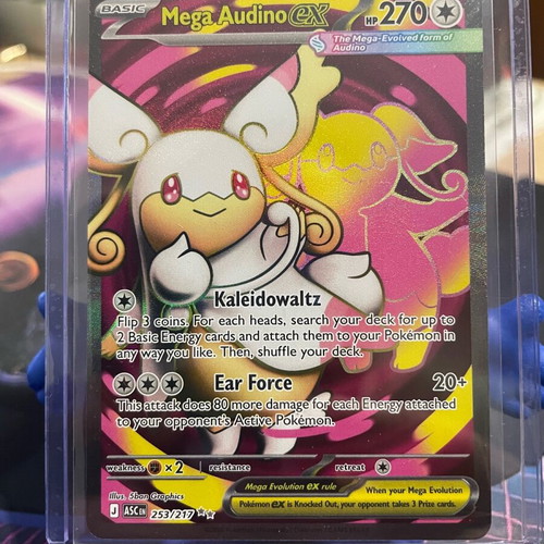 Pokemon Mega Audino EX ASC 253/217 like new