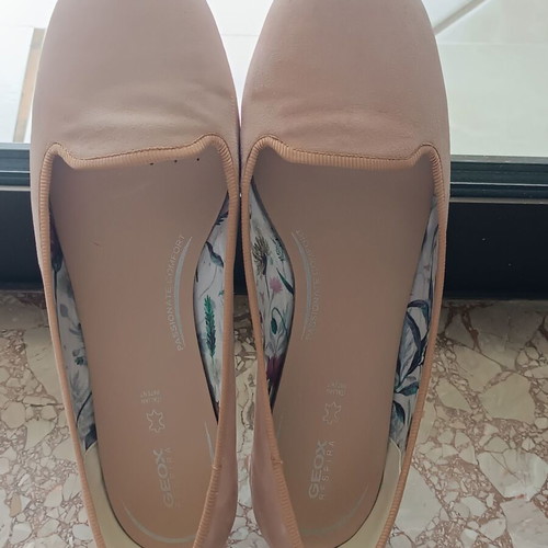 Geox ballerinas used size 38.5 pink suede