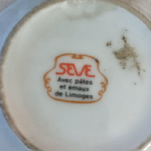 Limoges vintage porcelain miniature plate set used