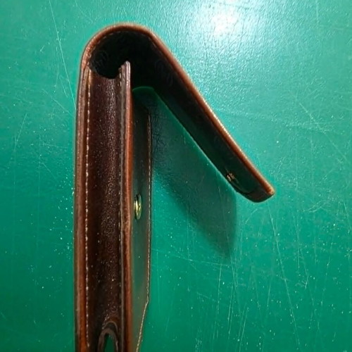Leather tobacco case new with clip 11x6.5 cm
