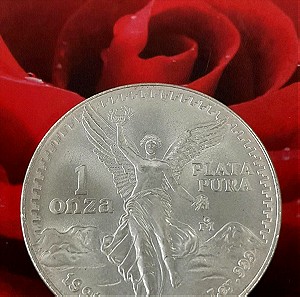 Silver oz Mexico 1991