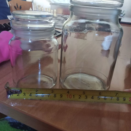 Glass jars for coffee, sugar, etc. (price per piece)