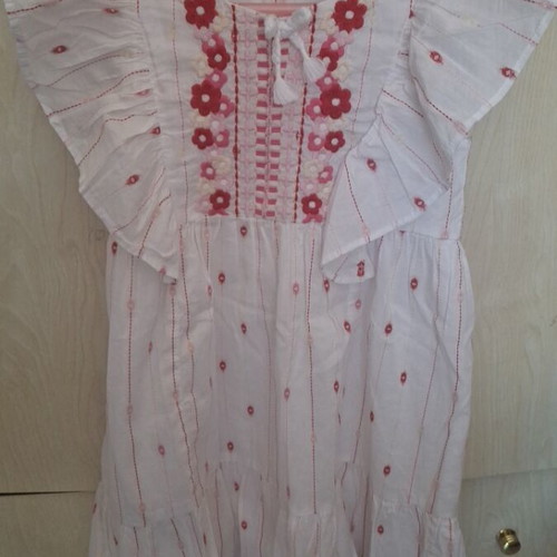 Girl's dress 116 cm white, like new