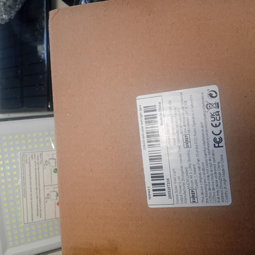 Solar LED floodlight set 2 pieces with remote control, new
