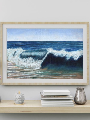 Canvas painting sea landscape like new