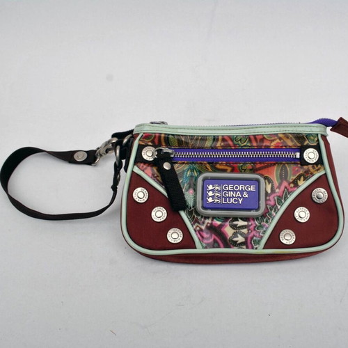 George Gina & Lucy Y2K brown clutch bag