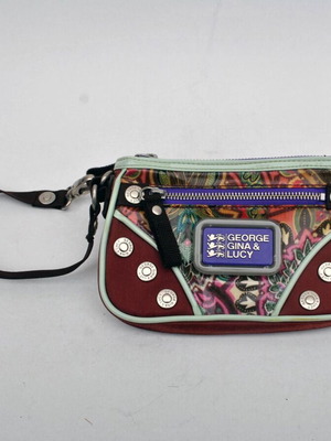 George Gina & Lucy Y2K brown clutch bag