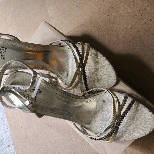 Sandals gold and silver new, sizes 40 and 41