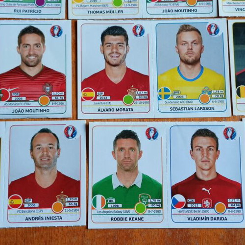 EYRO 2016 Panini Fifa 365 stickers new, pack of 18