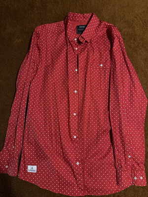 Wesc men's shirt red, wide fit, like new, size L