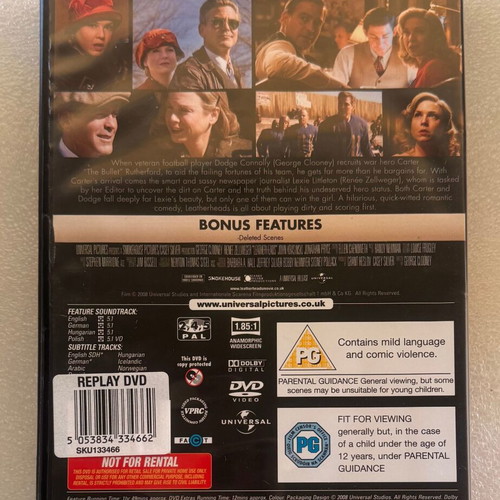 Leatherheads DVD used, comedy drama romance
