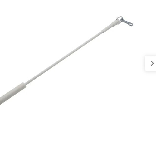Plexiglass Curtain Rods Set of 3 New, 1.30m with Metal Ring