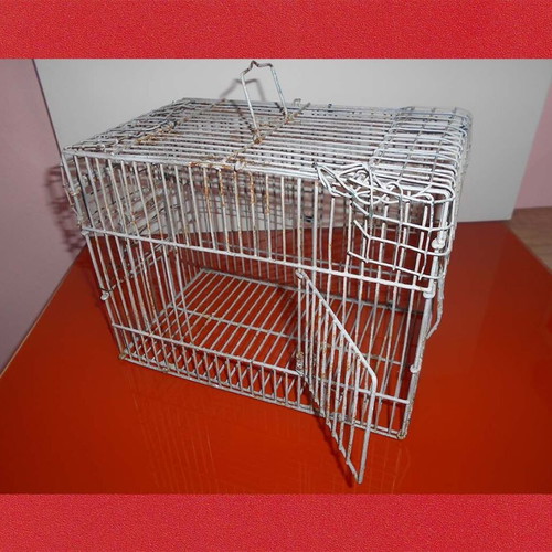 Wire bird cage used small for finches 27x17x20 cm