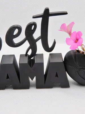 Best Mama decorative piece new with 3D printing and heart vase
