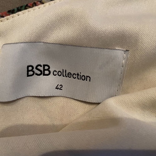 BSB one-shoulder blouse new, multicolor with print and fringes