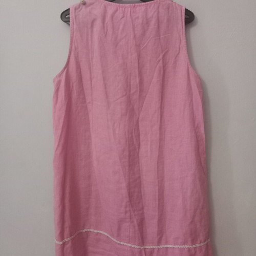 Pink beach dress used, size L with sequins