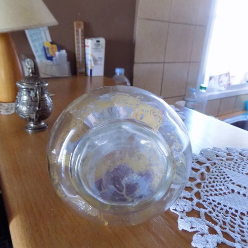 Antique carafe hand-painted used 19th century