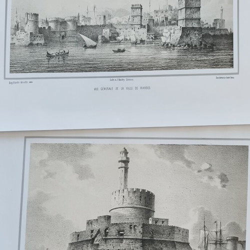 Collection of 12 Famous Rhodes Engravings like new, full set