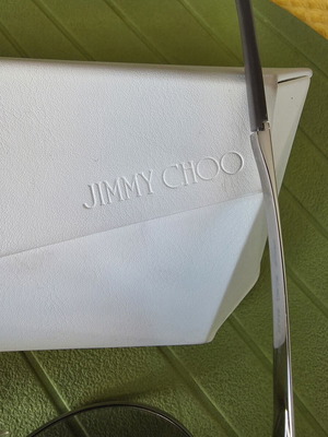 Jimmy Choo Ora/S 1KLNQ Cat Eye Sunglasses Like New, Gold and Silver