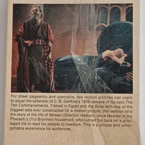 The Ten Commandments video tapes used, 2 rare without subtitles