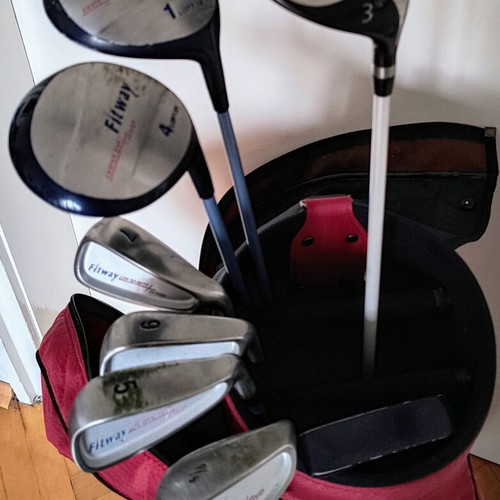 Fitway used women's golf club set with balls and bag