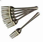 Metal forks set of 6, 17cm