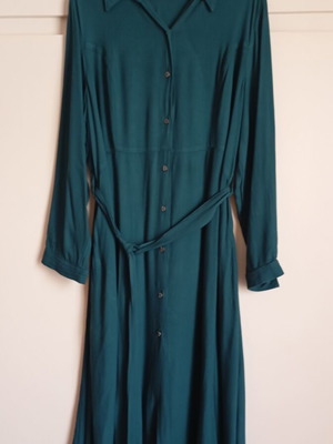 Plus size semizie dress Caramella size L like new, green, with pockets