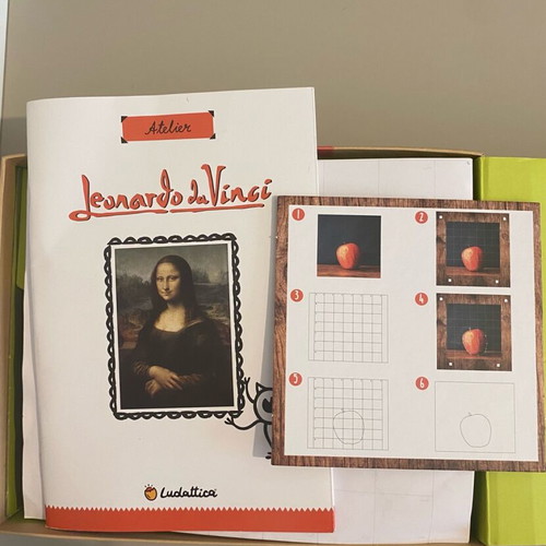 Leonardo da Vinci creative kid puzzle set like new