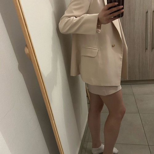 Mind Matter suit set with skirt new, beige, size M