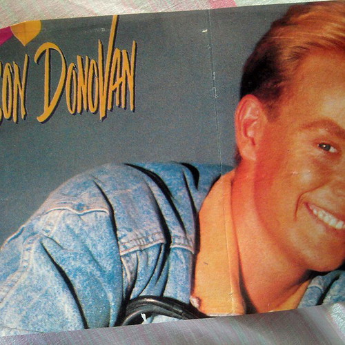 Bon Jovi & Jason Donovan poster used, size 24x16.3