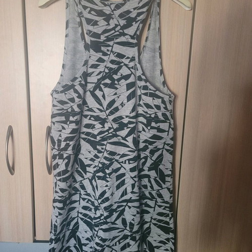 Cotton maxi dress ICHI like new, gray, size M