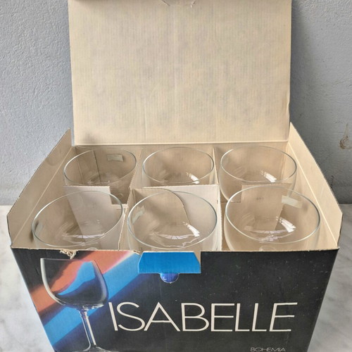 Bohemia Isabelle Vintage Champagne Glasses Set of 6 New