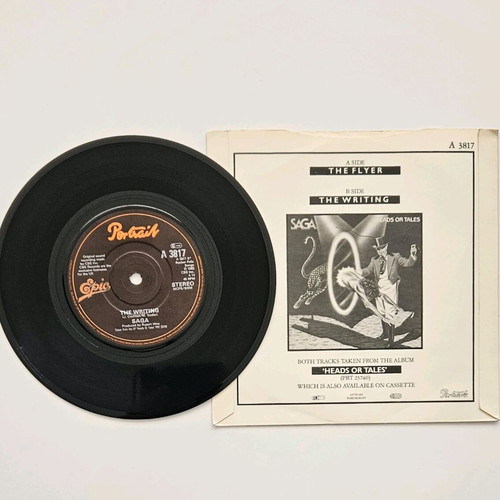 Saga The Flyer 7" vinyl single like new, UK pressing