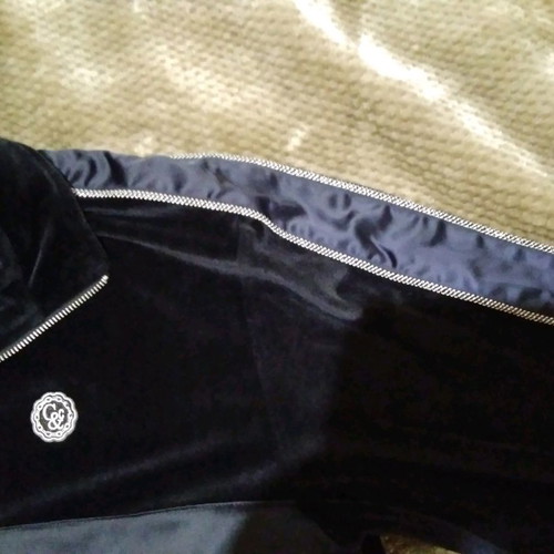 Crooks & Castles velvet sweatshirt new, black, size XL