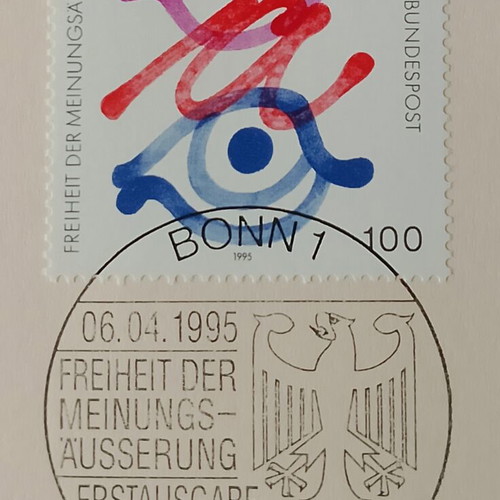 German stamps mint condition, 1995 first day cover Bonn, sealed set