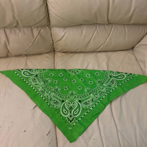 Bandana new in lettuce green color made of 100% cotton