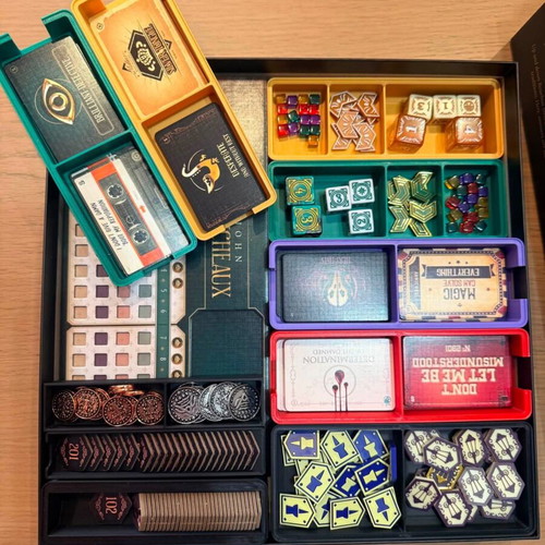 Dark Quarter 3D printed insert for board game
