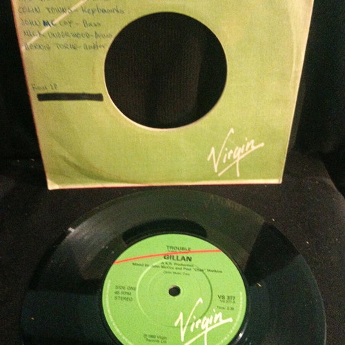 Gillan Trouble vinyl record used, rock
