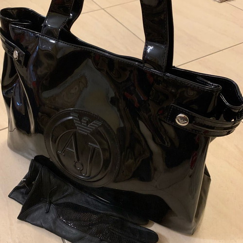 Armani Jeans large black handbag new