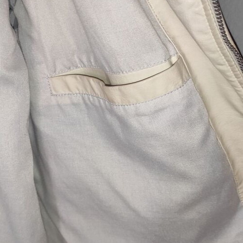 Men's jacket imitation leather XL like new, white