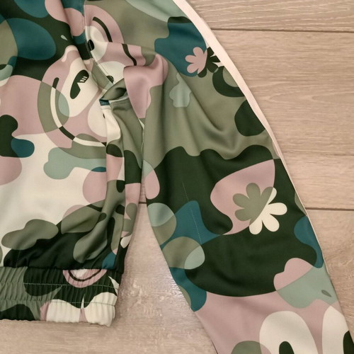Adidas Originals Contemp Track Jacket used, multicolor with Smiley Print