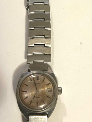 Seiko women's watch used, waterproof, silver