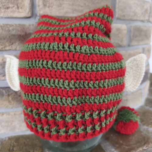 Handmade unisex elf hat new, knitted Christmas style