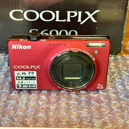 Nikon COOLPIX S6000 Red 14.2MP Digital Camera
