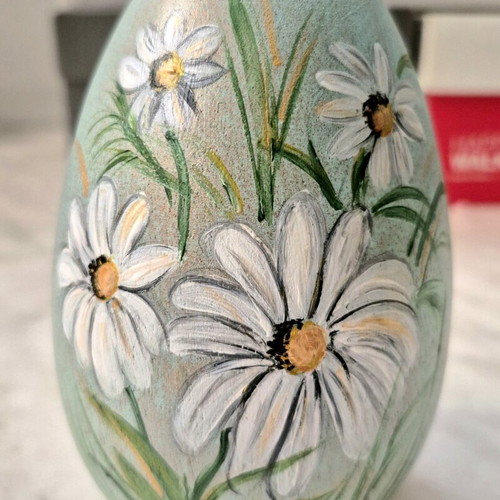 Handmade decorative Easter egg from solid wood like new