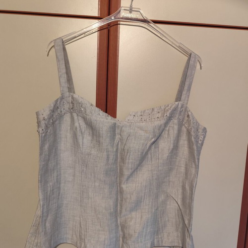 Arte Maxima by Makis Tselios women's silk 3-piece set used, size 48, gray