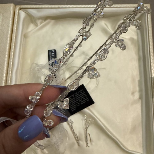Wedding Stefana new with box and pins for koumparoi